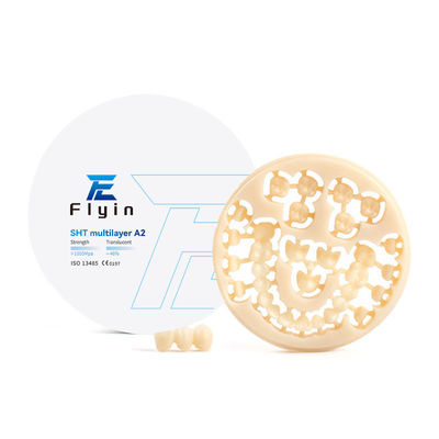 kopen Tandheelkundig laboratorium CAD CAM SHT Meerlagig Zirconia Keramische blokken Wit Open Systeem 98mm online manufacture