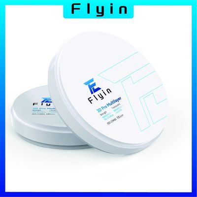 43% -57% 6 lagen 3D Pro Multilayer Dental Zirconia Block Voor CAD CAM Open Systeem