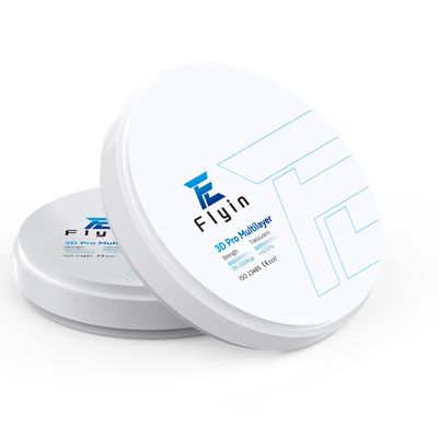 Flyin New Popular Sale Cad Cam Zirconia Blocks 14mm 3D Pro Meerlaagse Zirconia Blocks